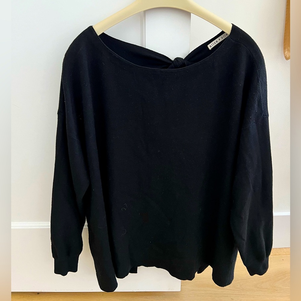 Alice & Olivia black sweater